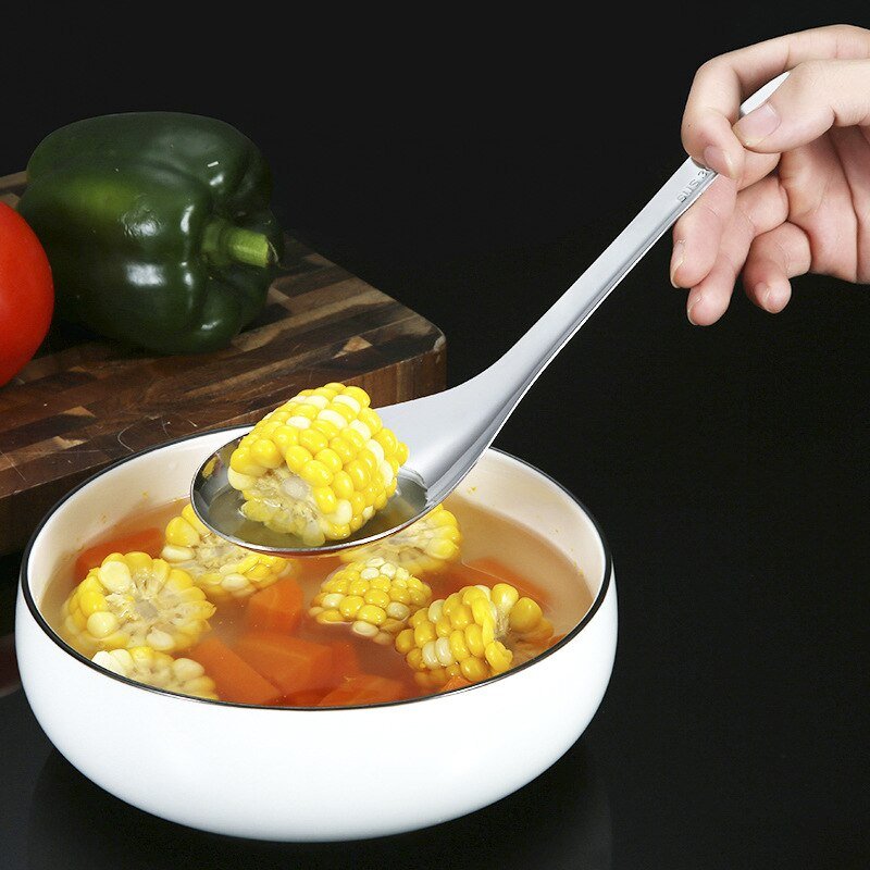 Stainless Steel Serving Spoon with Long Handle - Casatrail.com