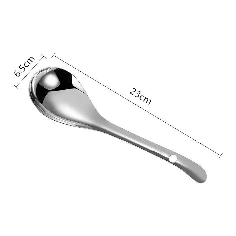 Stainless Steel Serving Spoon with Long Handle - Casatrail.com