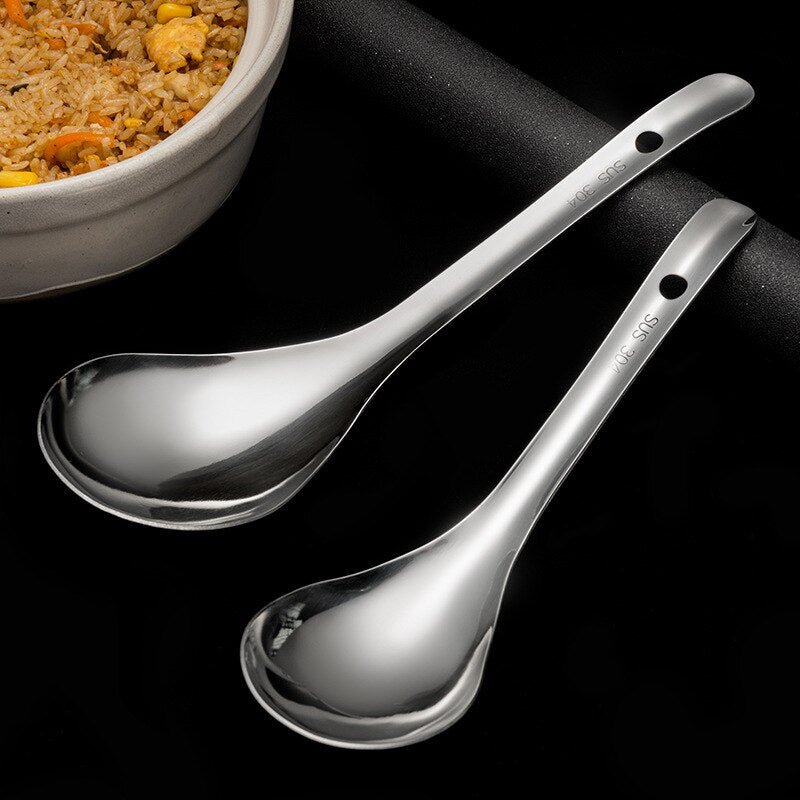 Stainless Steel Serving Spoon with Long Handle - Casatrail.com