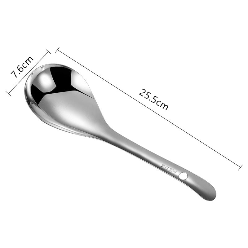 Stainless Steel Serving Spoon with Long Handle - Casatrail.com