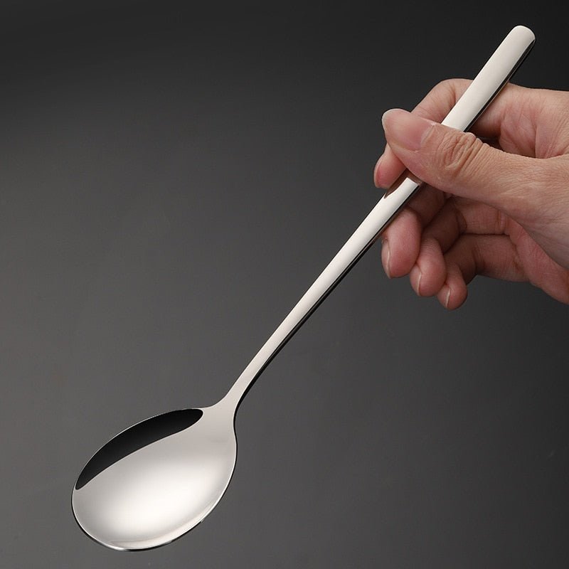 Stainless Steel Spoon - Korean Long Handle Thicken Stirring - Casatrail.com