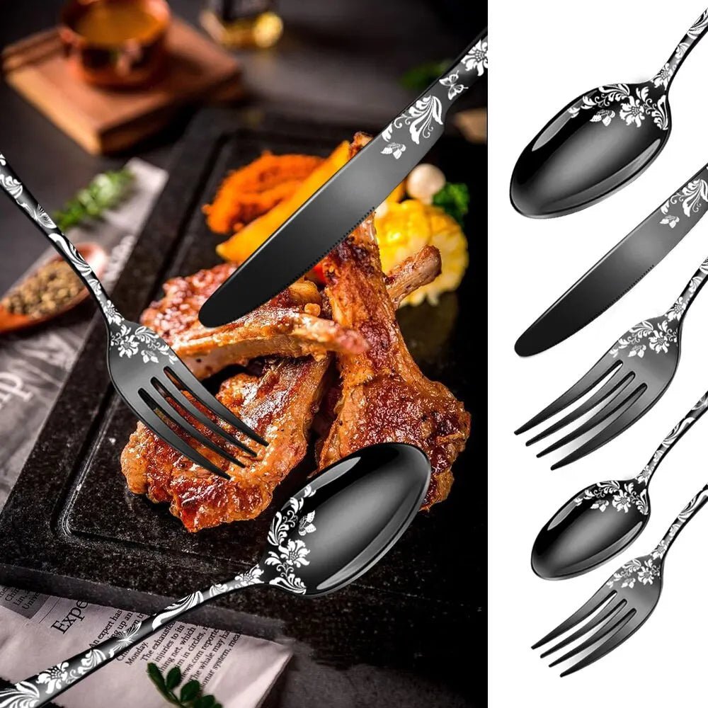 Stainless Steel Tableware Set 20 Pieces - Casatrail.com