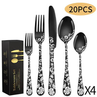 Thumbnail for Stainless Steel Tableware Set 20 Pieces - Casatrail.com