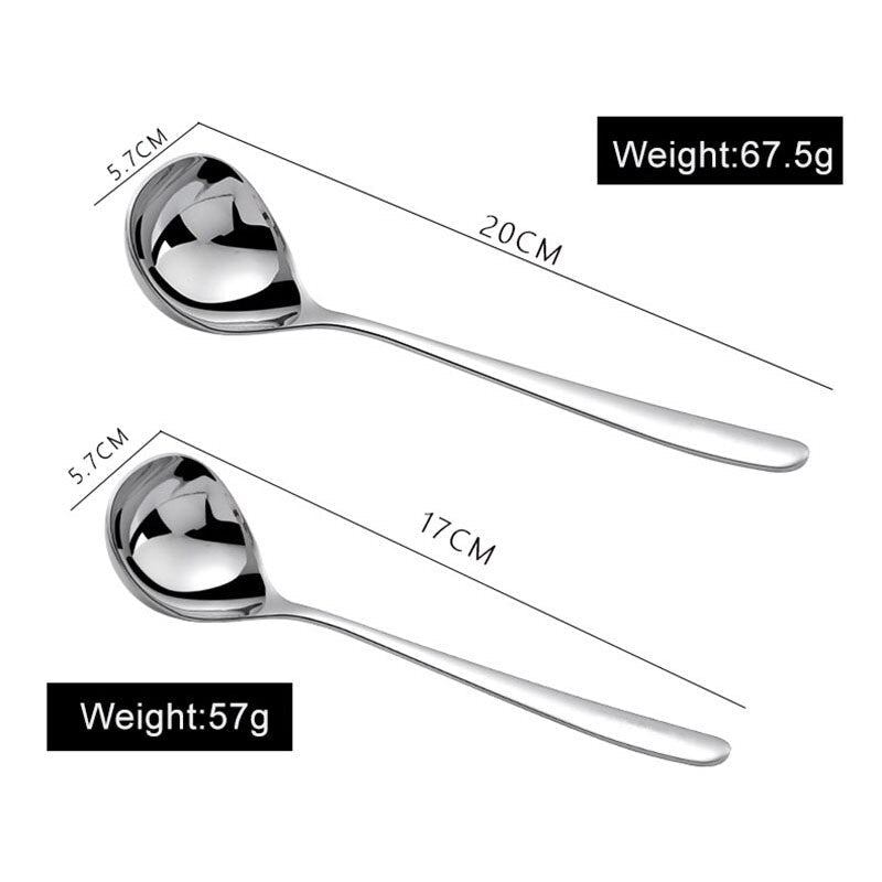 Stainless Steel Thickening Spoon with Long Handle - Casatrail.com