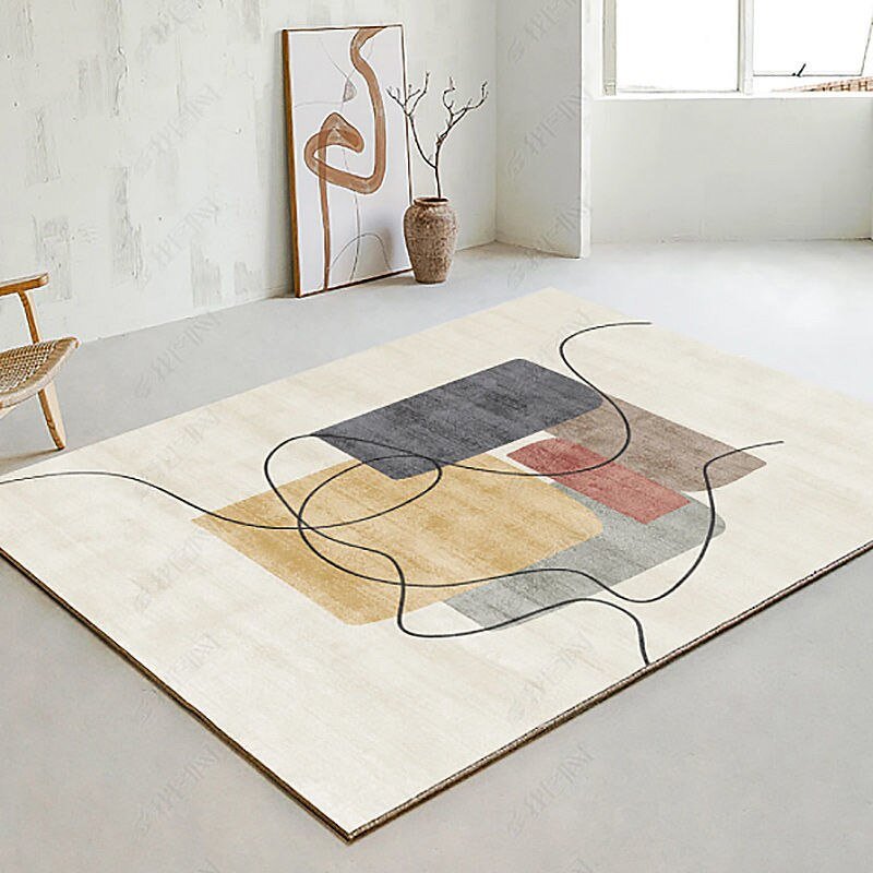 Stylish Living Room Entrance Rug - Washable Lounge Mat - Casatrail.com