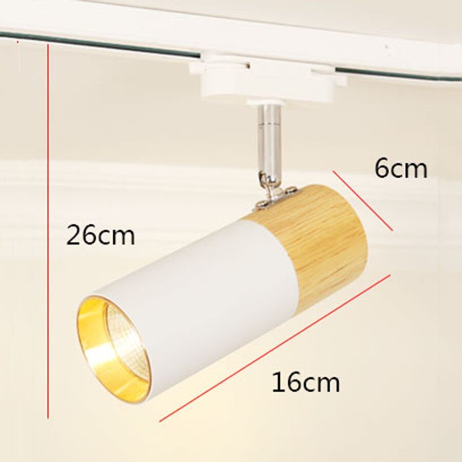 Stylish Nordic Wooden LED Track Light - Casatrail.com