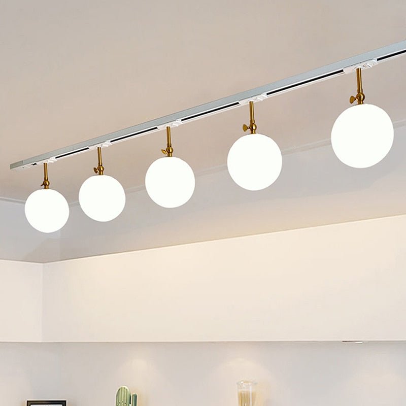 Stylish Rotatable LED Glass Track Lights for Home Decor - Casatrail.com