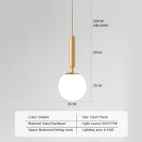 Thumbnail for Stylish Round Pendant Light For Indoor Lighting - Casatrail.com