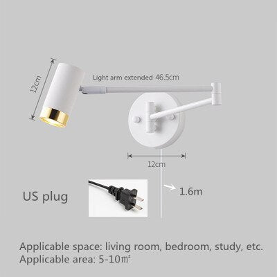 Stylish Telescopic LED Wall Lamp for Bedside Lighting - Casatrail.com