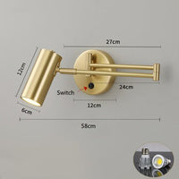 Thumbnail for Stylish Telescopic LED Wall Lamp for Bedside Lighting - Casatrail.com