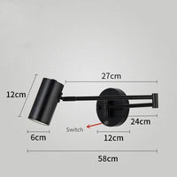 Thumbnail for Stylish Telescopic LED Wall Lamp for Bedside Lighting - Casatrail.com