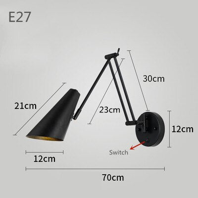 Stylish Telescopic LED Wall Lamp for Bedside Lighting - Casatrail.com