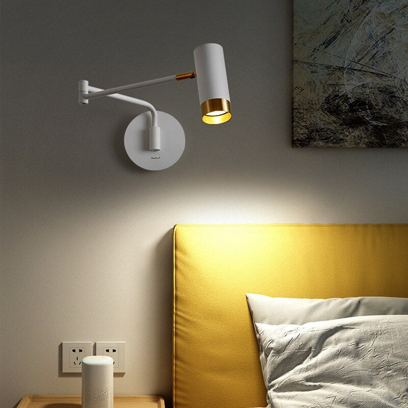 Stylish Telescopic LED Wall Lamp for Bedside Lighting - Casatrail.com