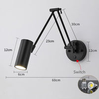 Thumbnail for Stylish Telescopic LED Wall Lamp for Bedside Lighting - Casatrail.com