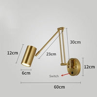 Thumbnail for Stylish Telescopic LED Wall Lamp with Switch - Casatrail.com