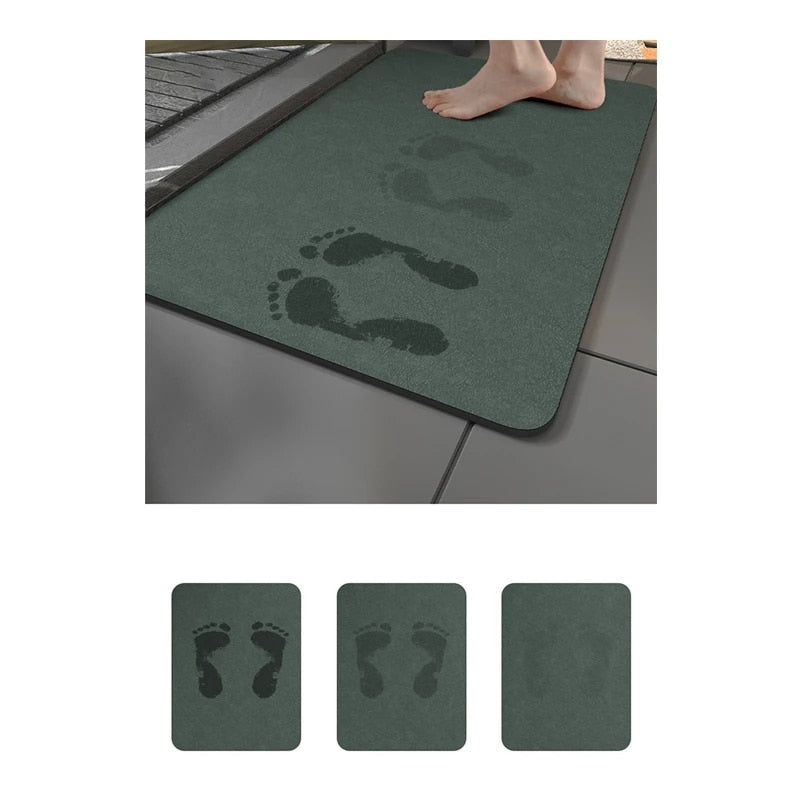 Super Absorbent Non - Slip Diatom Mud Bath Mat - Casatrail.com