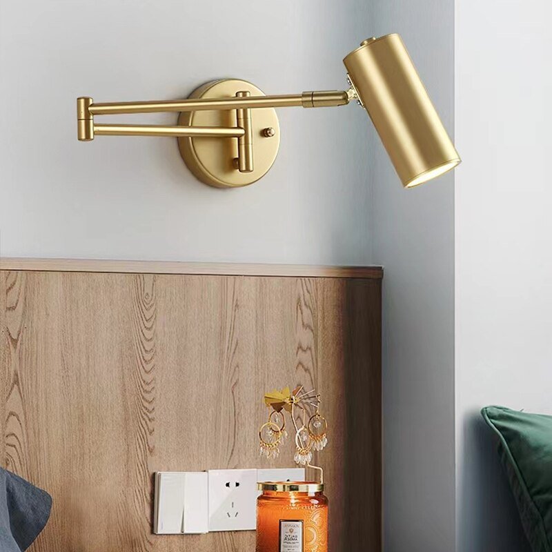 Swing Arm LED Wall Lamp for Modern Bedside Lighting - Casatrail.com