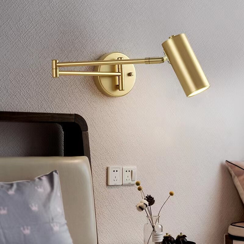 Swing Arm LED Wall Lamp for Modern Bedside Lighting - Casatrail.com