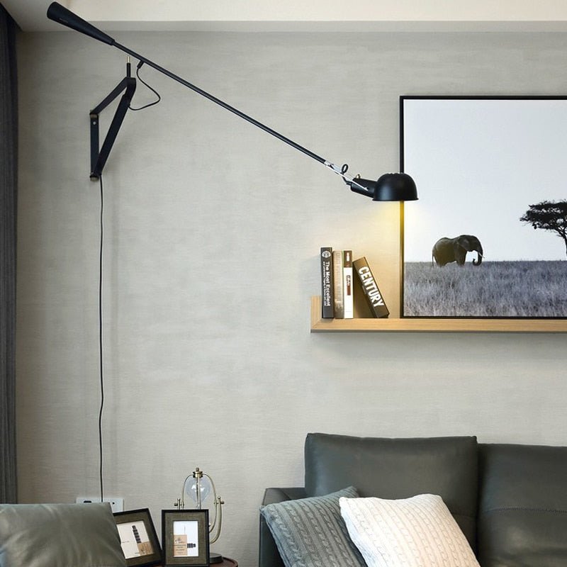 Swing Arm Wall Lamp for Retro Industrial Décor - Casatrail.com