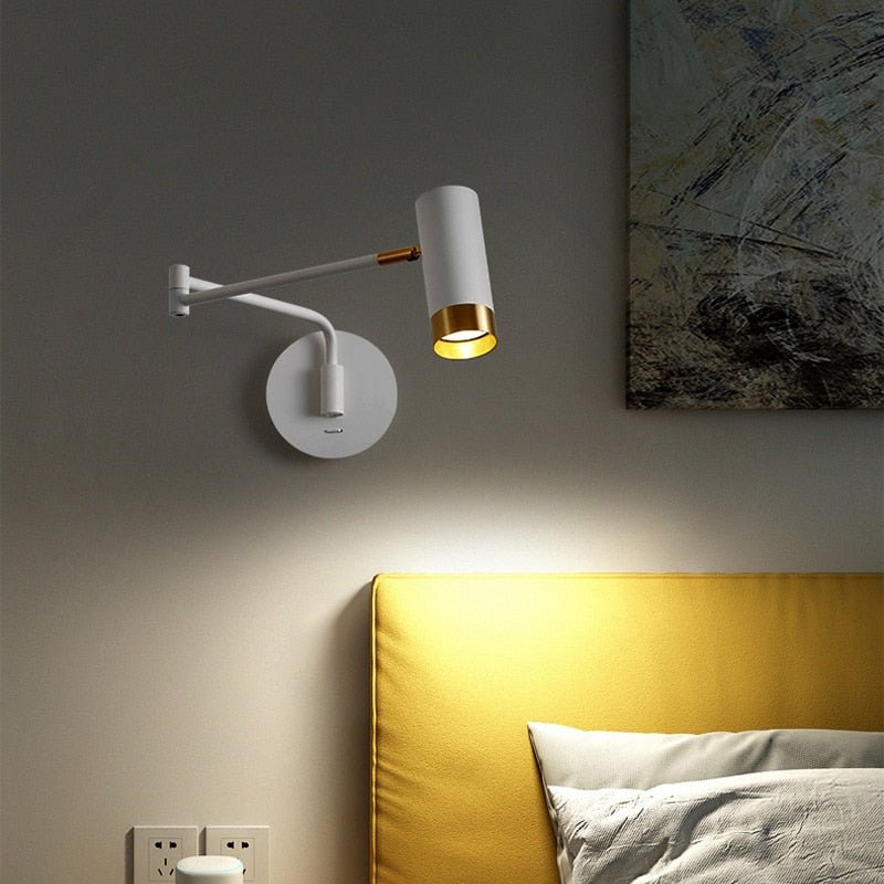 Swing Long Arm LED Wall Lamps with Modern Touch Sensor - Casatrail.com