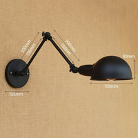 Thumbnail for Swing Long Arm Wall Light in Industrial Vintage Style - Casatrail.com