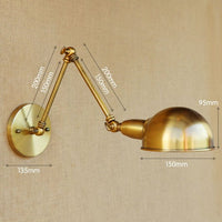 Thumbnail for Swing Long Arm Wall Light in Industrial Vintage Style - Casatrail.com