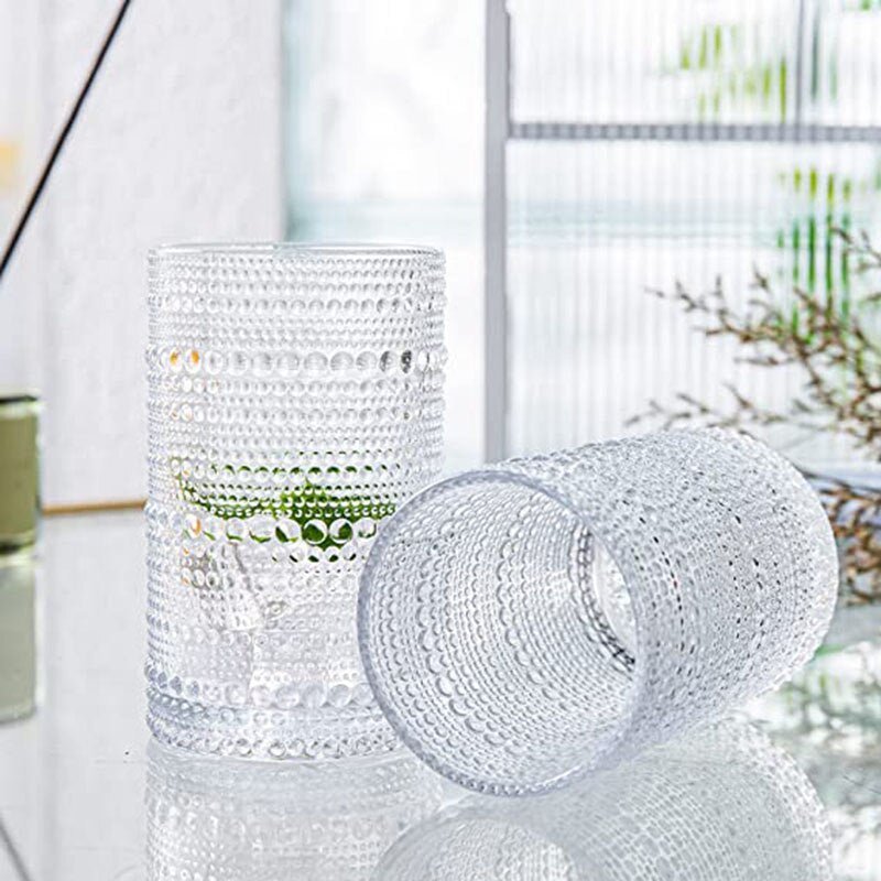 Tall Vintage Crystal Tumblers Set for Iced Beverages - Casatrail.com