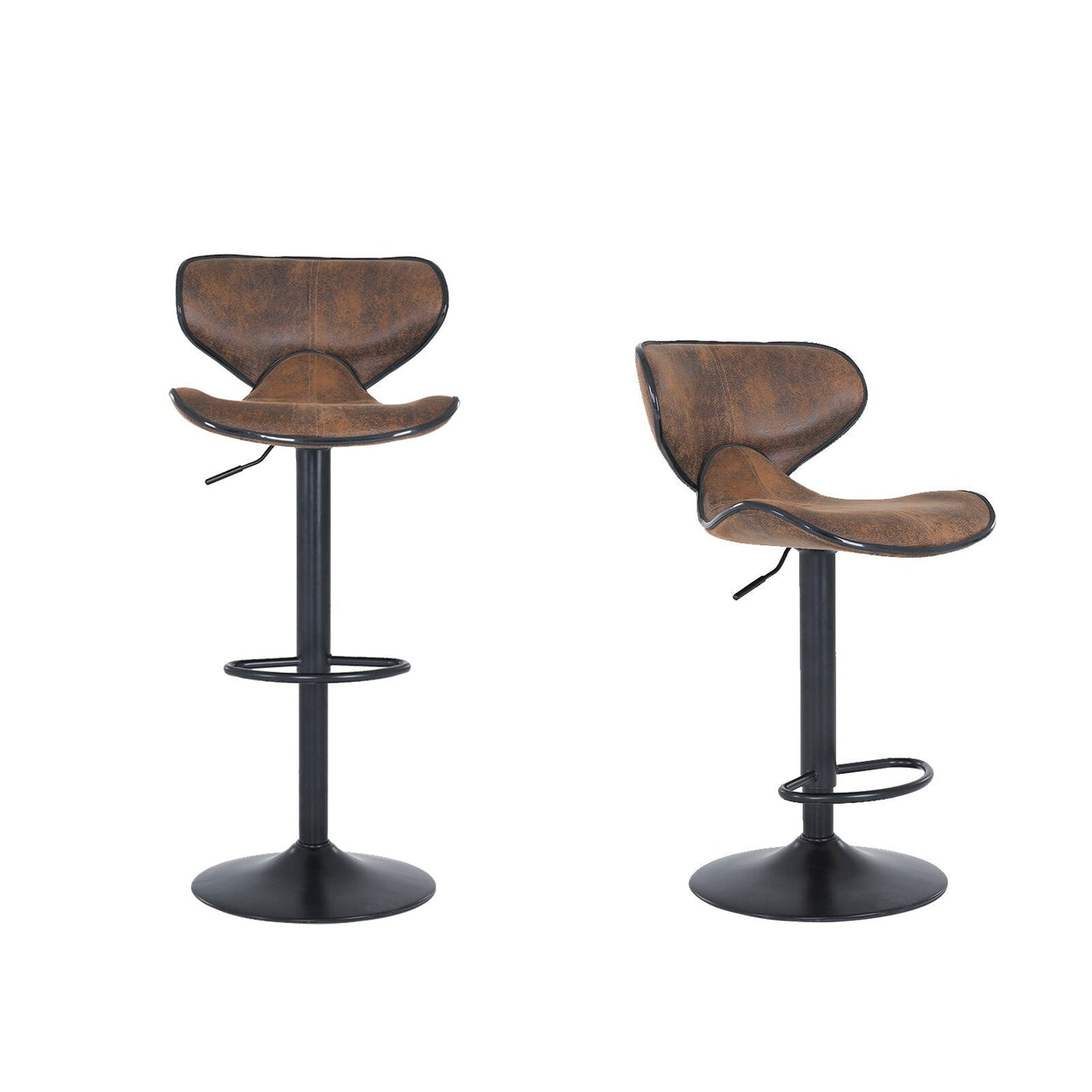 Tech Cloth Counter Height Swivel Bar Stool Set - Casatrail.com