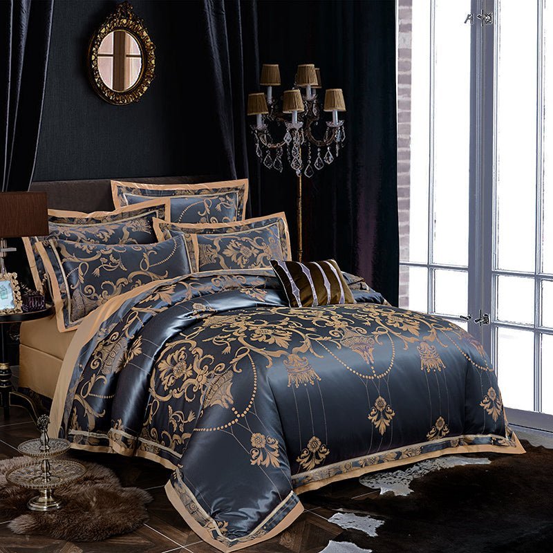 Tencel Cotton Satin Jacquard Bedding Set - Multi - piece - Casatrail.com