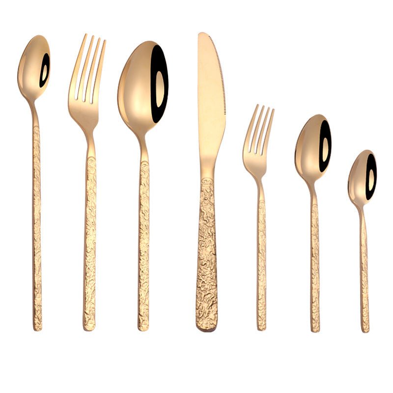 Textured Handle Steak Cutlery Set - Casatrail.com