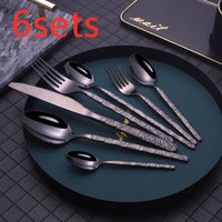 Thumbnail for Textured Handle Steak Cutlery Set - Casatrail.com