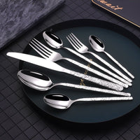 Thumbnail for Textured Handle Steak Cutlery Set - Casatrail.com