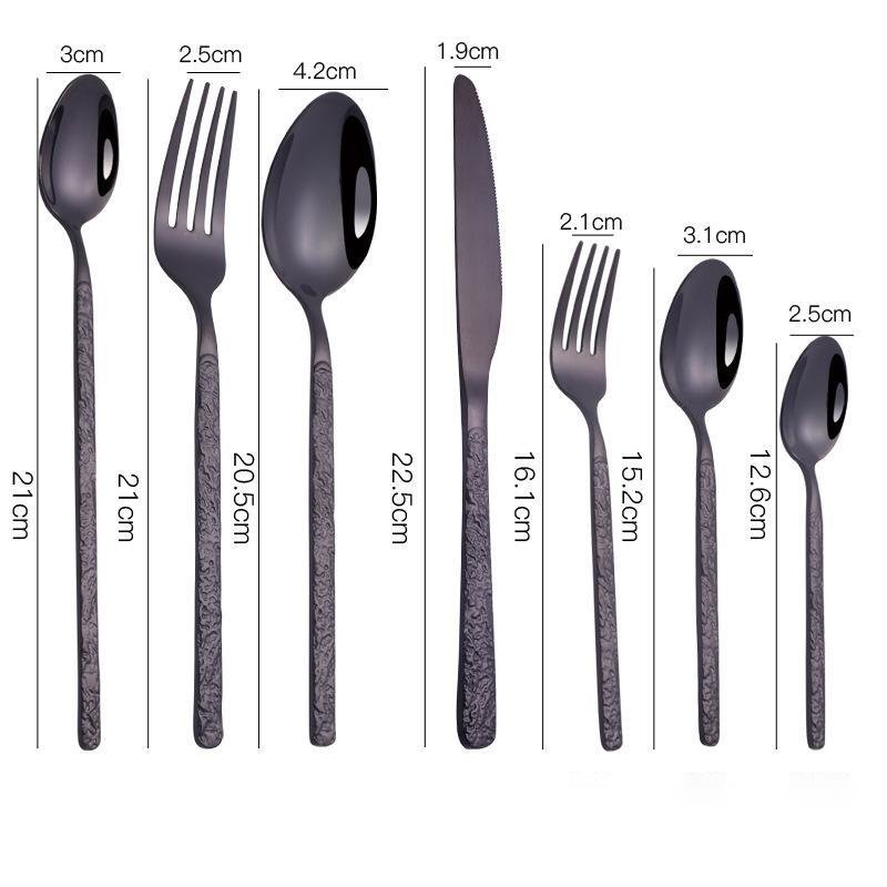 Textured Handle Steak Cutlery Set - Casatrail.com