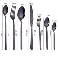 Thumbnail for Textured Handle Steak Cutlery Set - Casatrail.com