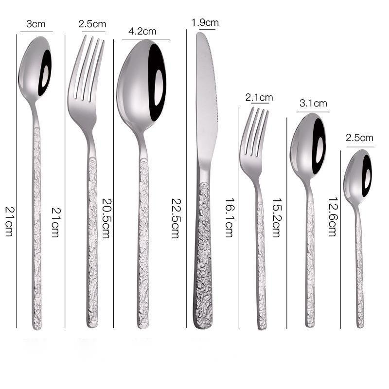 Textured Handle Steak Cutlery Set - Casatrail.com