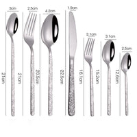 Thumbnail for Textured Handle Steak Cutlery Set - Casatrail.com