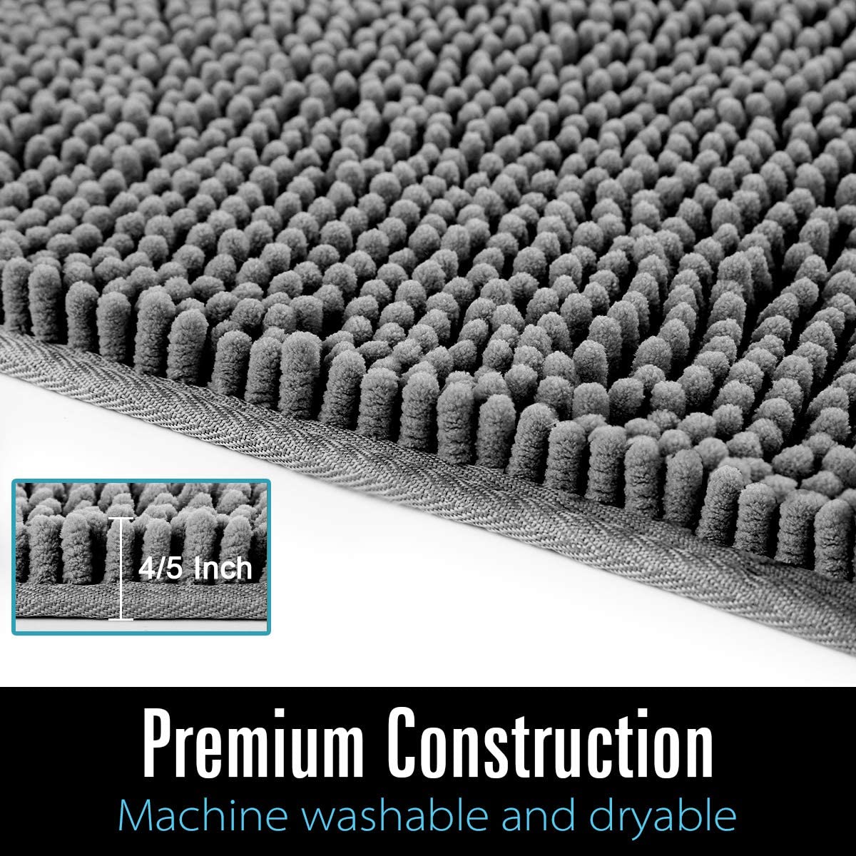 Thick Chenille Bathroom Anti - Slip Bath Mat - Casatrail.com