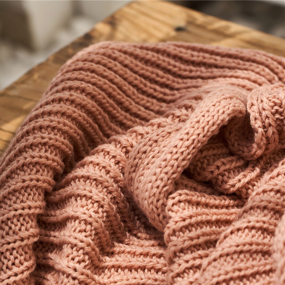 Thick Chunky Knit Blanket - Casatrail.com