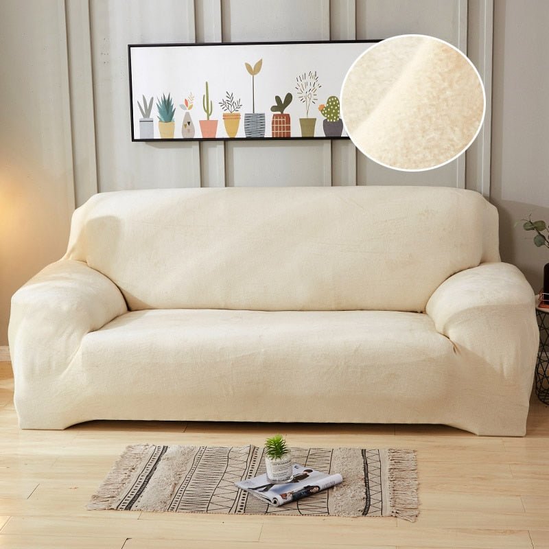 Thick Plush Fabric Sofa Cover Set - Casatrail.com