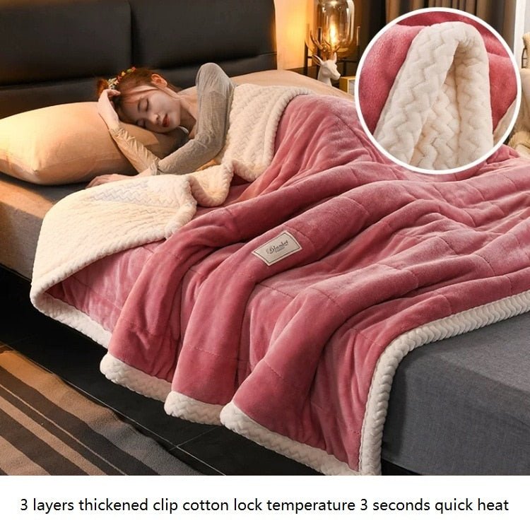 Thickened Lamb Coral Velvet Quilt - Casatrail.com