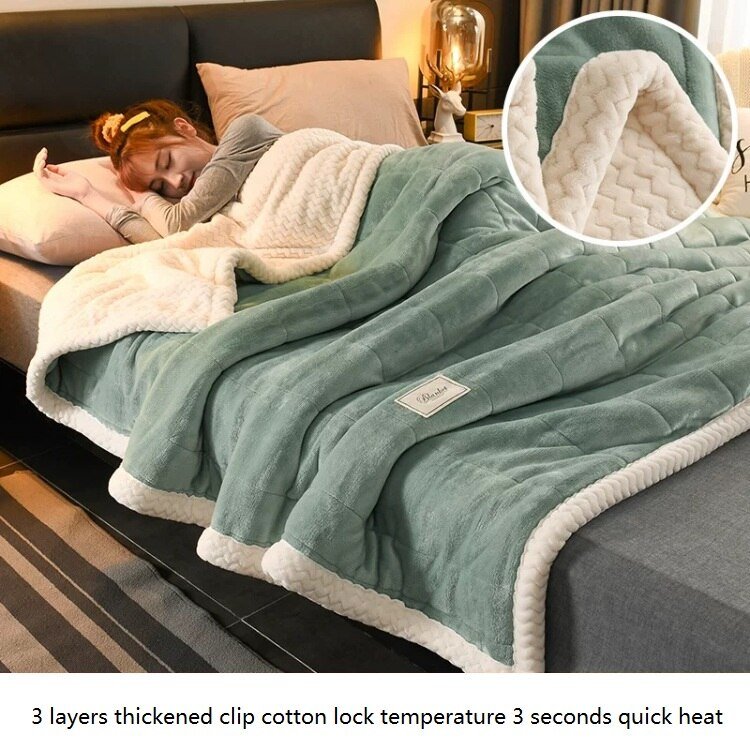 Thickened Lamb Coral Velvet Quilt - Casatrail.com