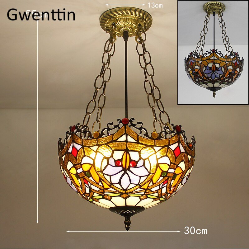 Tiffany Stained Glass Pendant Light - Casatrail.com