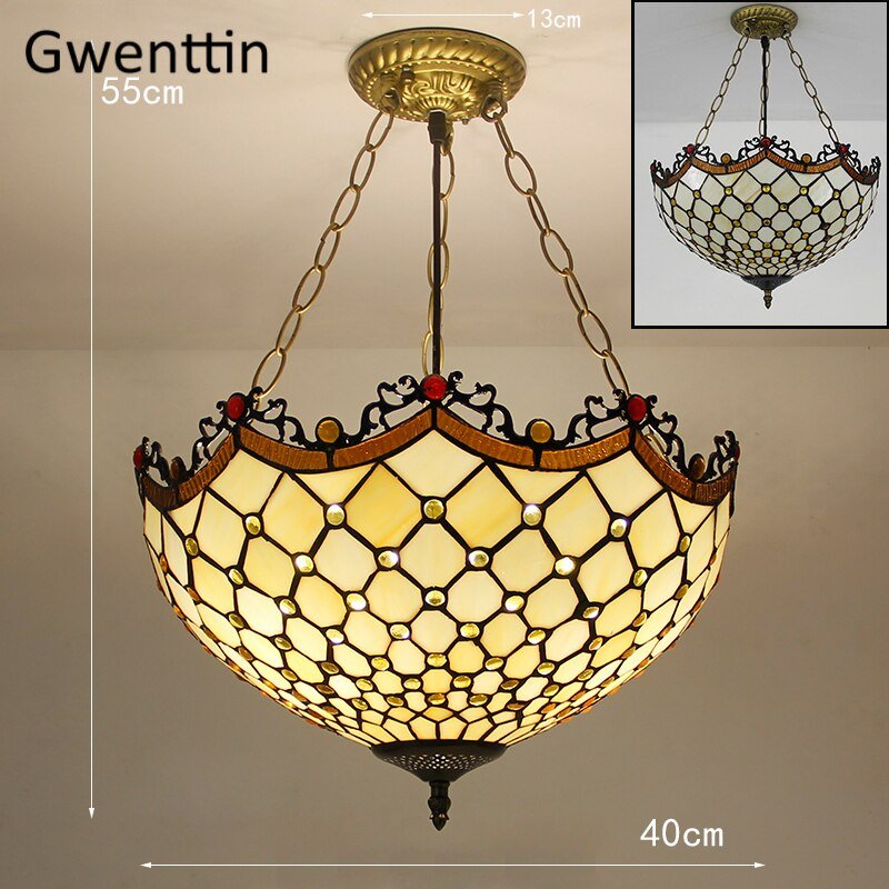 Tiffany Stained Glass Pendant Light - Casatrail.com