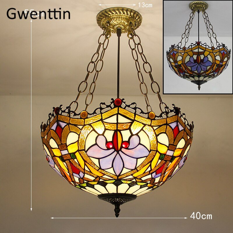 Tiffany Stained Glass Pendant Light - Casatrail.com