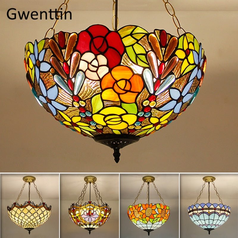 Tiffany Stained Glass Pendant Light - Casatrail.com