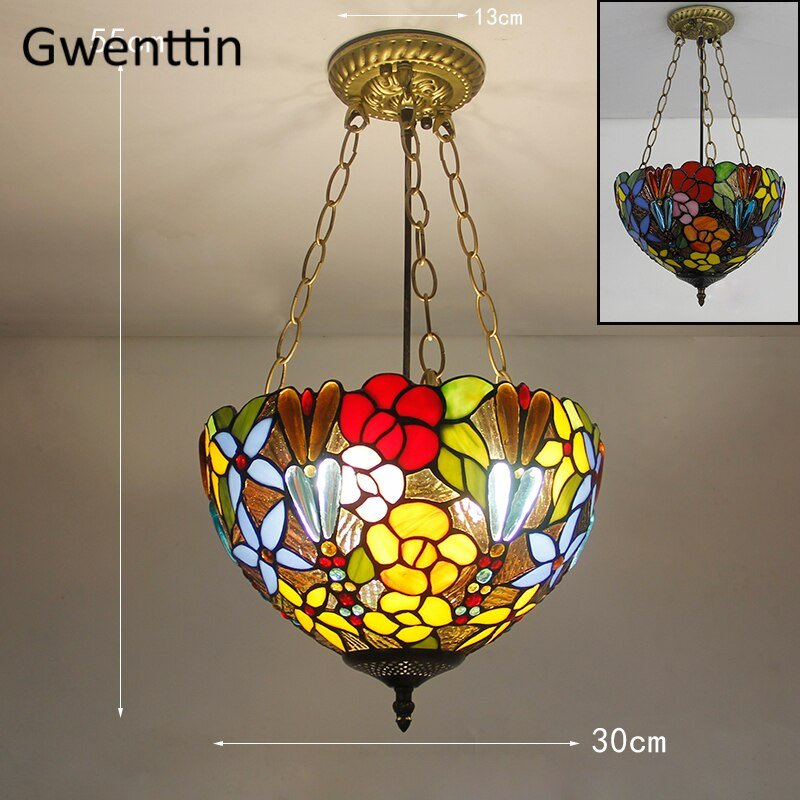 Tiffany Stained Glass Pendant Light - Casatrail.com