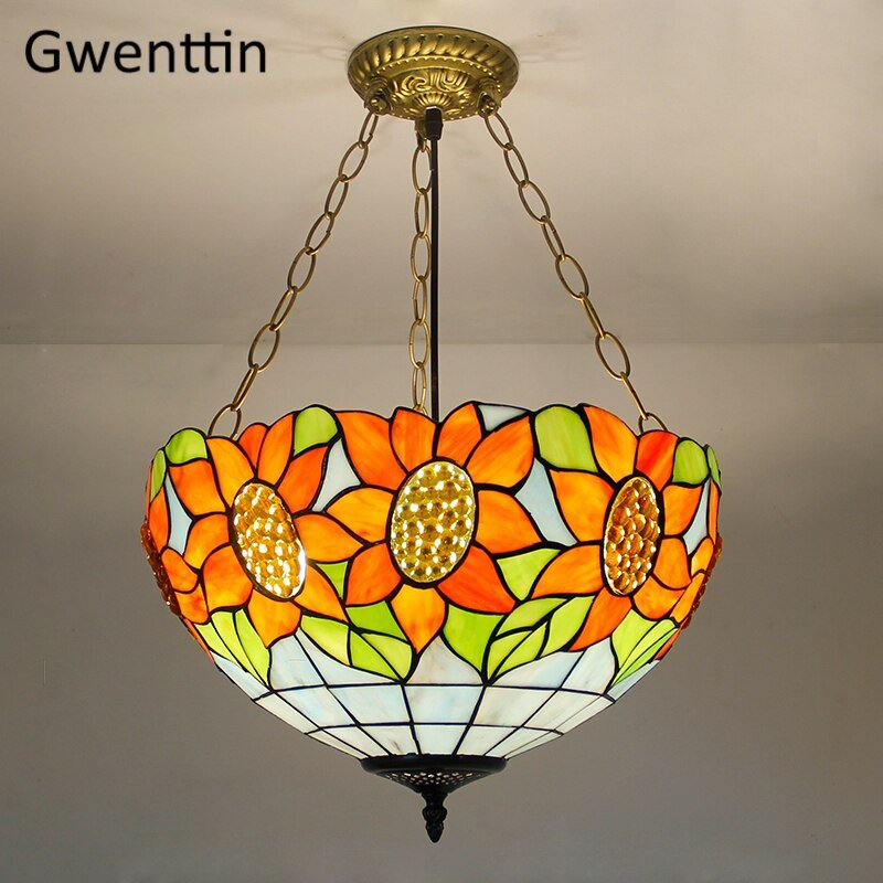 Tiffany Stained Glass Pendant Light - Casatrail.com