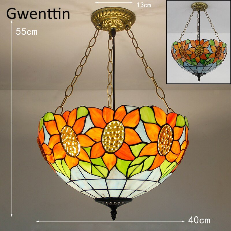 Tiffany Stained Glass Pendant Light - Casatrail.com