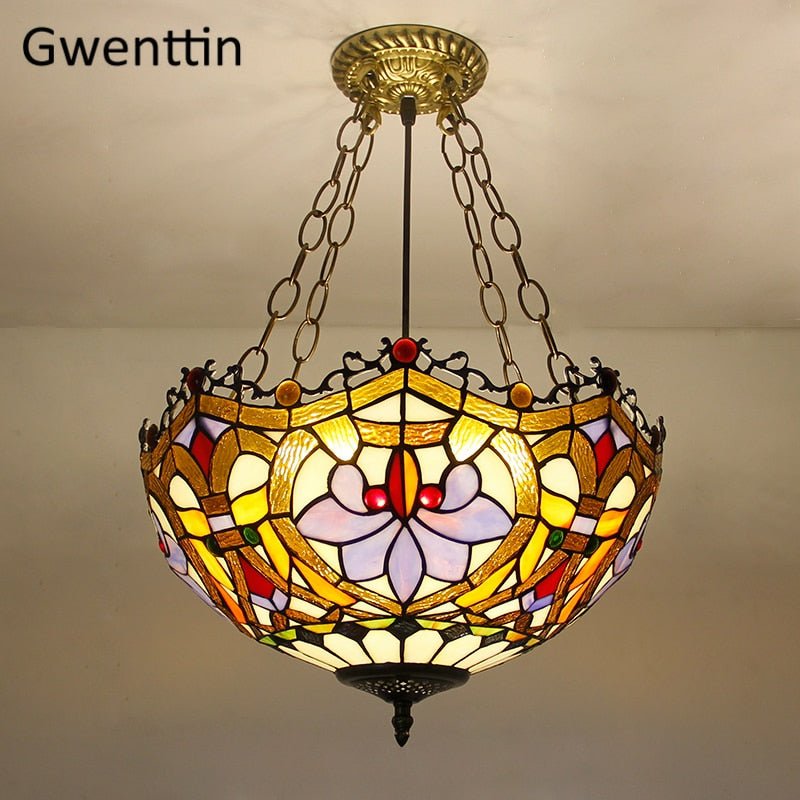 Tiffany Stained Glass Pendant Light - Casatrail.com