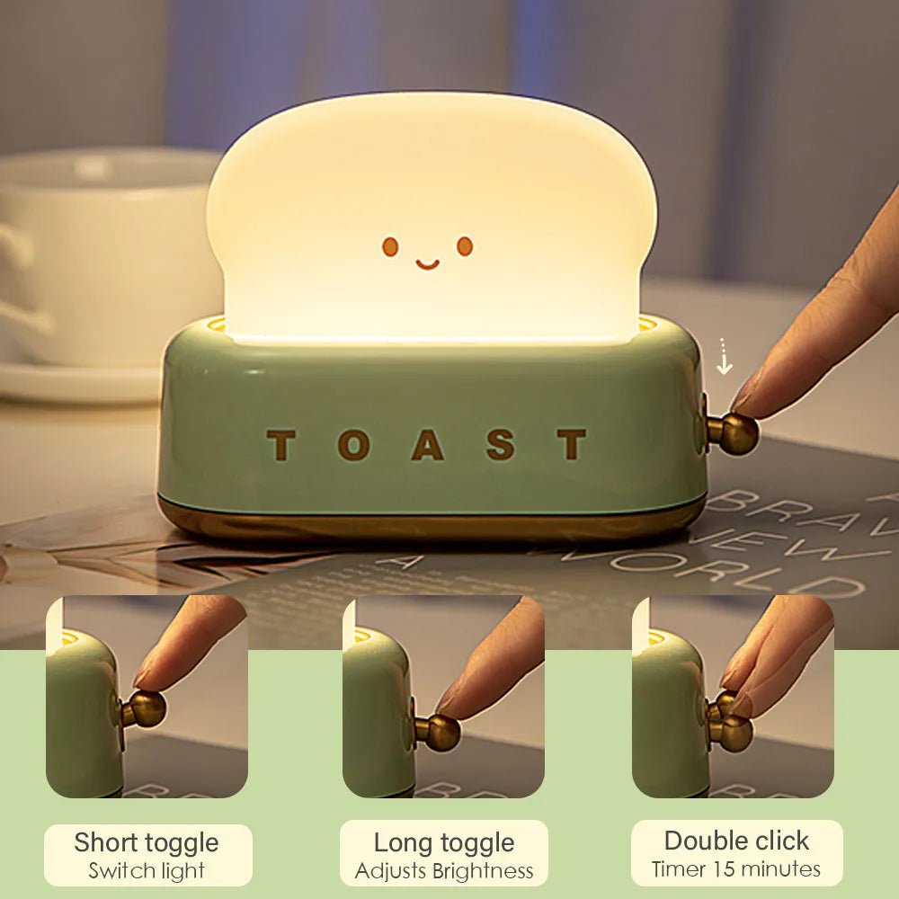 Toast Cartoon LED Night Light - Casatrail.com